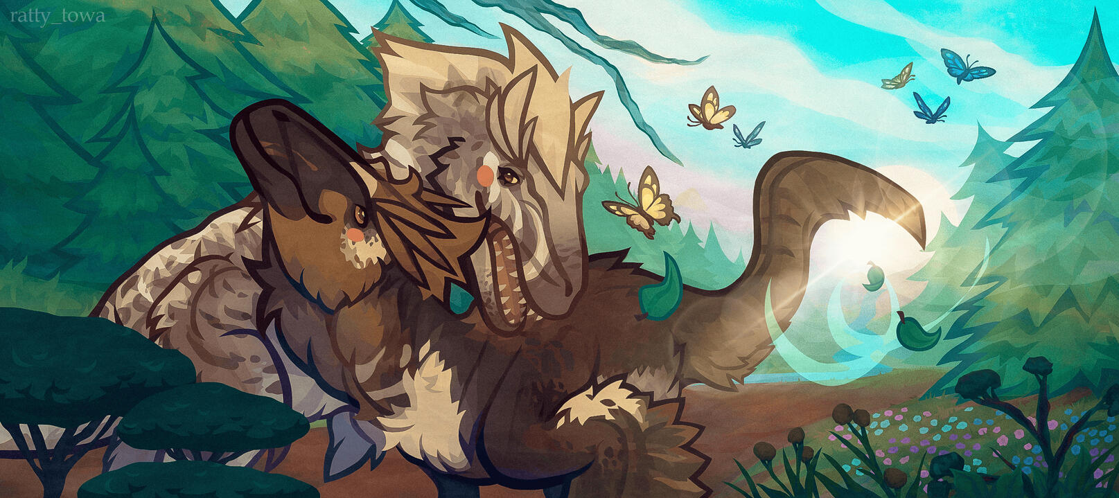 Double Halfbody + Background